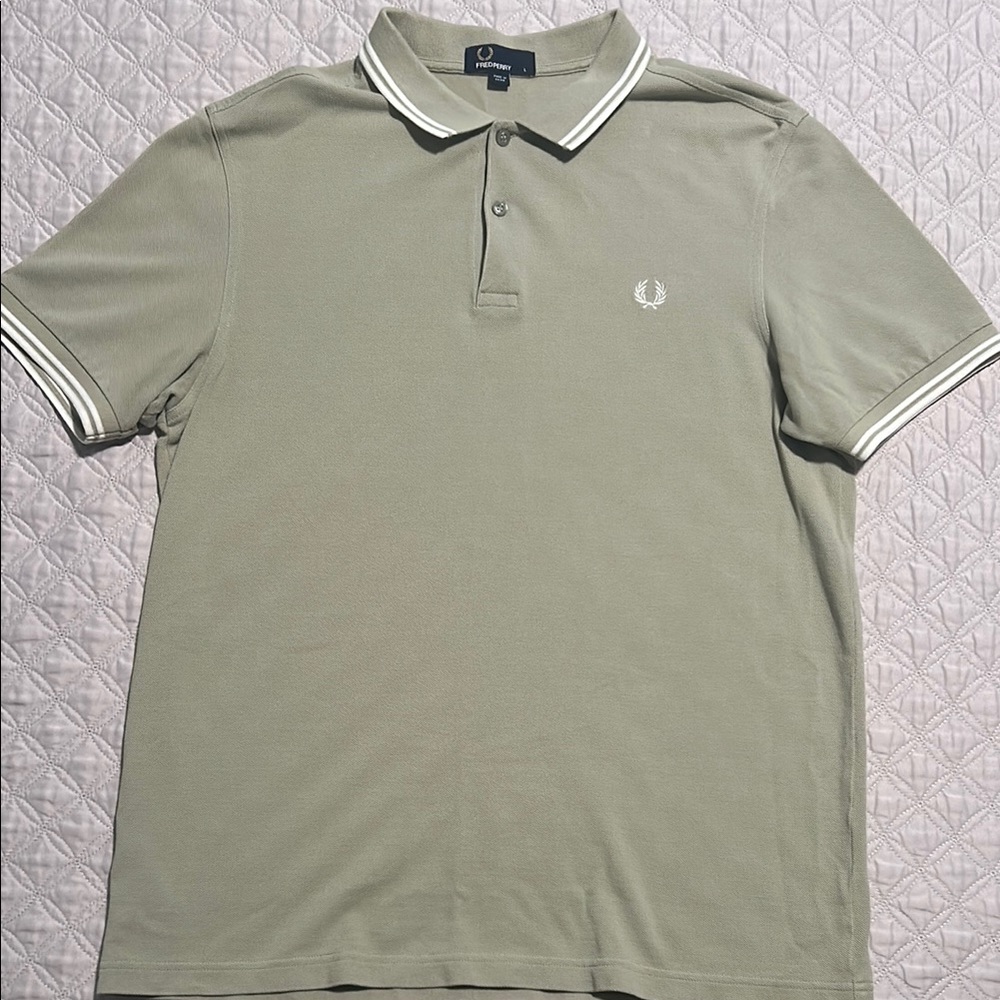 Men’s Sage Green Fred Perry Polo Shirt